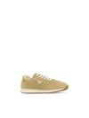 Rank Suede Low Top Sneakers Beige - PRADA - BALAAN 3