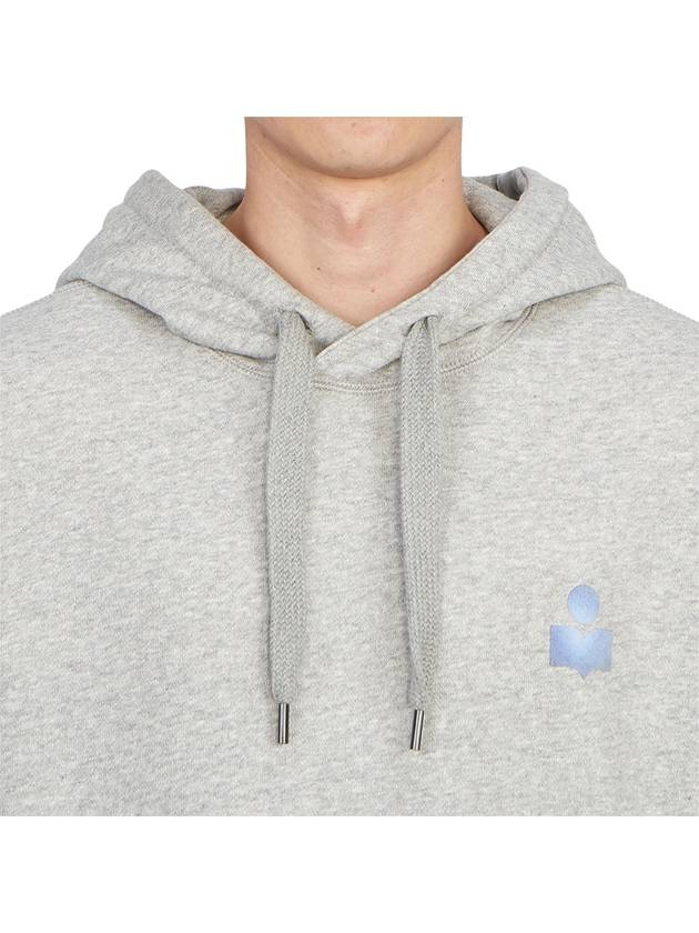 Matte Logo Print Hoodie Grey - ISABEL MARANT - BALAAN 7