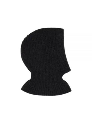 HOOD LAMBSWOOL AC1147 LK1026 612 Lambs Wool Ribbed Knit Balaclava - LEMAIRE - BALAAN 1