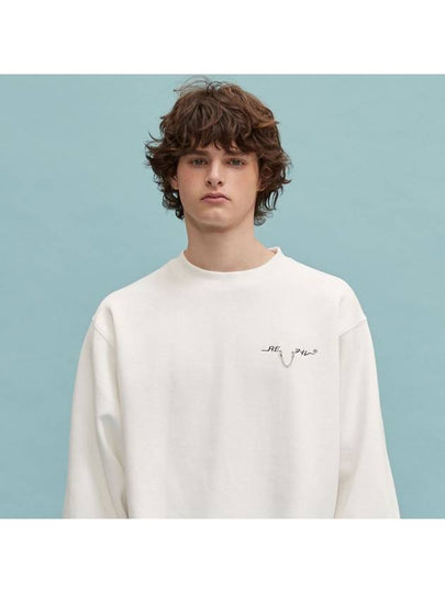 RE Chain MTM Sweatshirt White - REPLAYCONTAINER - BALAAN 2