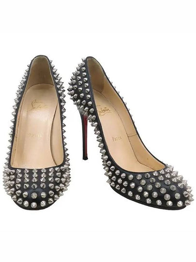 Studded black leather pumps women s shoes - CHRISTIAN LOUBOUTIN - BALAAN 2