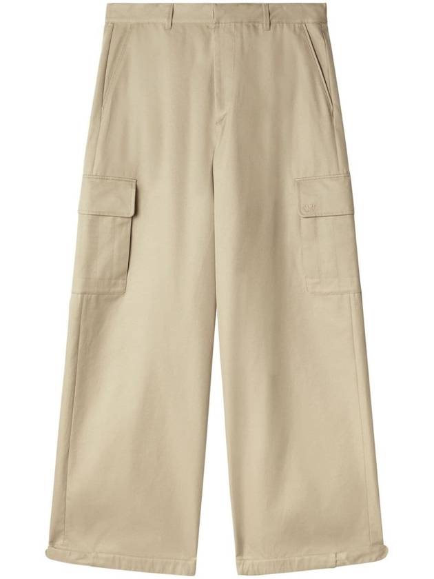 wide-leg cargo trousers - OFF WHITE - BALAAN 1