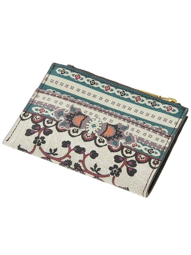 Logo Twister Zipper 3-Fold Card Wallet - ETRO - BALAAN 6