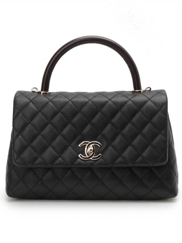 Coco handle medium lizard burgundy 11181hva - CHANEL - BALAAN 1