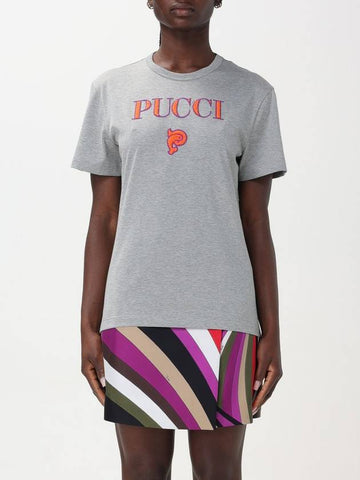 T-shirt Pucci in cotone - EMILIO PUCCI - BALAAN 1