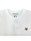 Fox Head Patch Classic Short Sleeve T-Shirt White - MAISON KITSUNE - BALAAN 4