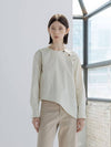 New Wave Hem Shirt Ivory - YOUNESS - BALAAN 1