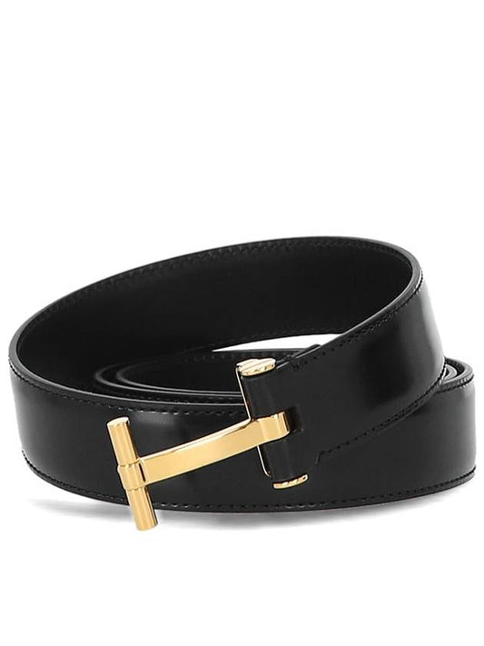 logo buckle leather belt TB131LCL052G - TOM FORD - BALAAN 2
