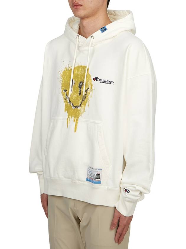 X Champion Men's Hoodie A11HD711 WHITE - MAISON MIHARA YASUHIRO - BALAAN 3