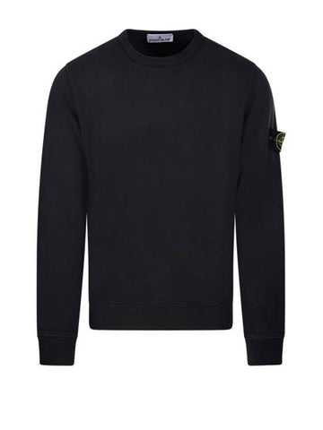 Wappen Patch Crew Neck Cotton Sweatshirt Lead Grey - STONE ISLAND - BALAAN 1