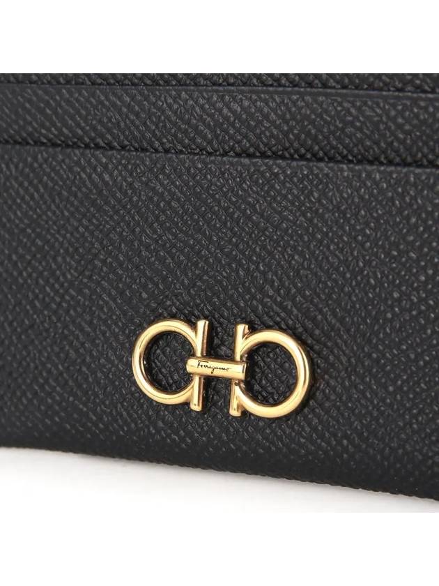 Gancini Card Wallet Black - SALVATORE FERRAGAMO - BALAAN 4