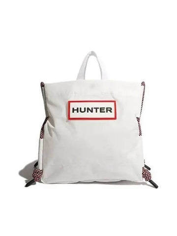 UNISEX Travel Ripstop Tote Bag White Red Logo UBS1517NRSWRL - HUNTER - BALAAN 1