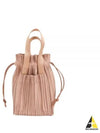 Pleated Faux Leather Tote Bag Beige - ISSEY MIYAKE - BALAAN 2