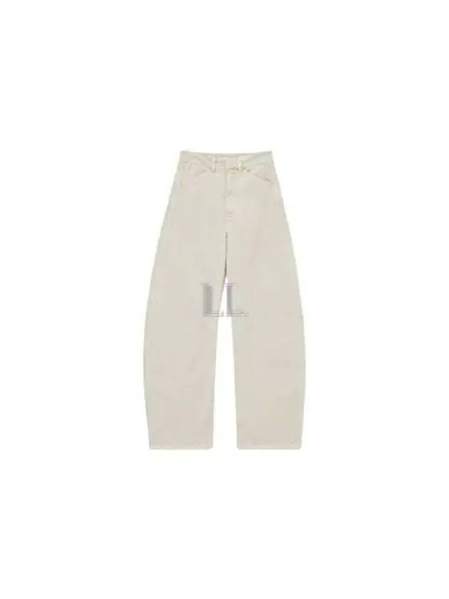 High Rise Curved Jeans White - LEMAIRE - BALAAN 2