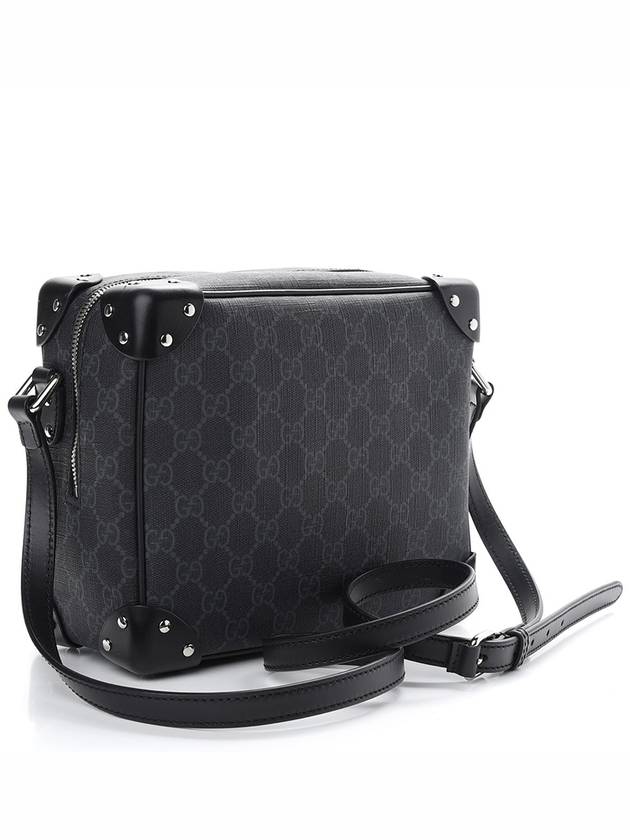 GG Supreme Shoulder Bag Black - GUCCI - BALAAN 2