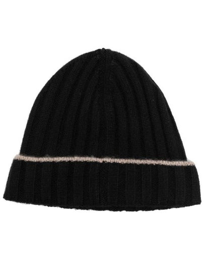 Cashmere Logo Beanie Black - BRUNELLO CUCINELLI - BALAAN 2