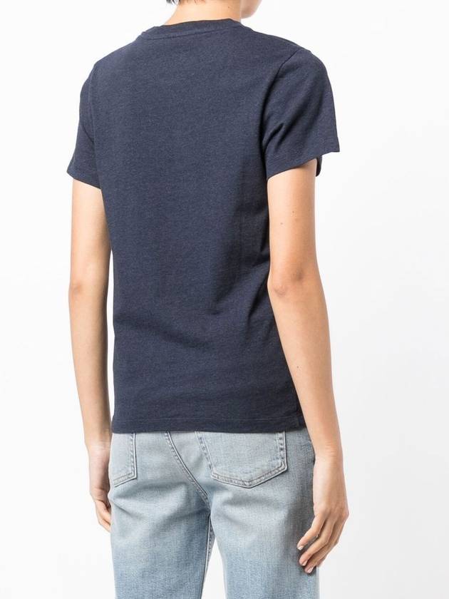 Mini Handwriting Classic Short Sleeve T-Shirt Navy - MAISON KITSUNE - BALAAN 5