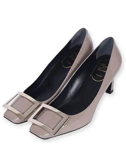 Trumpet Metal Buckle Pumps Beige - ROGER VIVIER - BALAAN 2