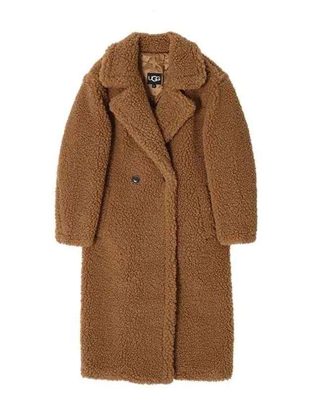 Gertrude Long Teddy Double Coat Brown - UGG - BALAAN 2