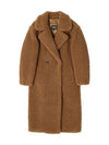 Gertrude Long Teddy Double Coat Brown - UGG - BALAAN 3