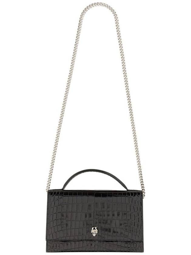 Skull Midi Shoulder Bag Black - ALEXANDER MCQUEEN - BALAAN 6