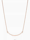 Tiffany T Smile Pendant Rose Gold Small Necklace - TIFFANY & CO. - BALAAN 1