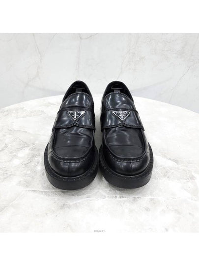 Lux You 8 5 Triangle logo brushed loafers 2DE127 - PRADA - BALAAN 2