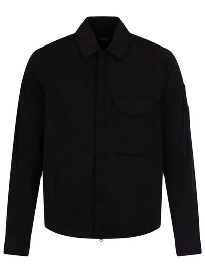 Men's Chrome R Over Shirt Zip Up Jacket Black - CP COMPANY - BALAAN 2