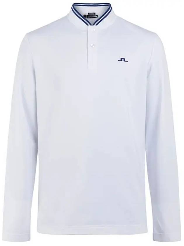 Tyson Golf Collar Long Sleeve T-Shirt White - J.LINDEBERG - BALAAN 3