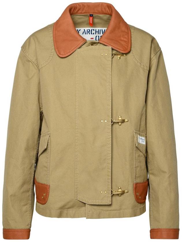 Fay '3 Ganci' Brown Cotton Jacket - FAY - BALAAN 1