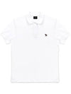 Zebra Logo Patch Polo Shirt White - PAUL SMITH - BALAAN 2