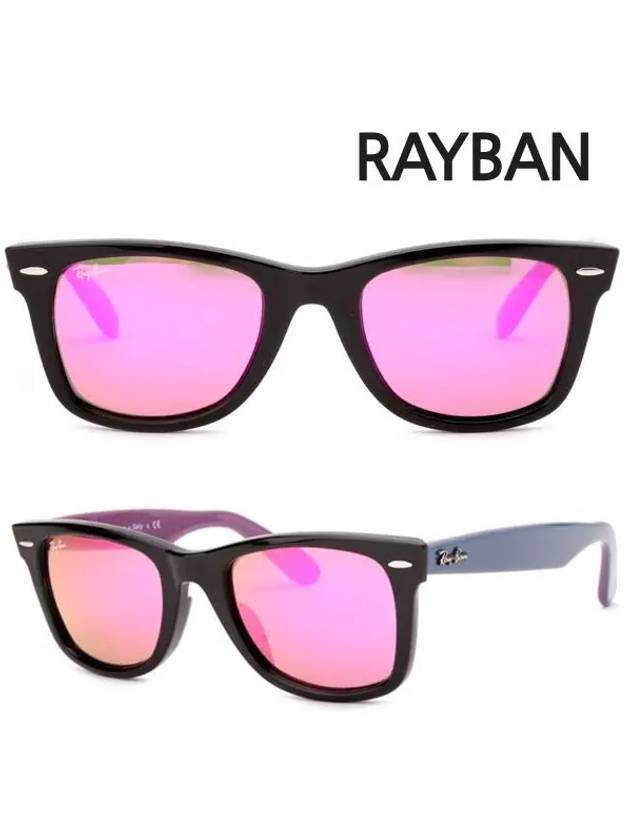 Wayfarer Sunglasses Black Pink - RAY-BAN - BALAAN 5