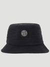 Logo Patch Bucket Hat Black - STONE ISLAND - BALAAN 2