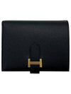 Bearn Compact Half Wallet Black - HERMES - BALAAN 1