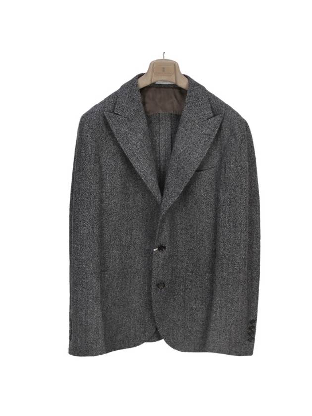 Men's Wool Blazer Jacket Grey - BRUNELLO CUCINELLI - BALAAN 2