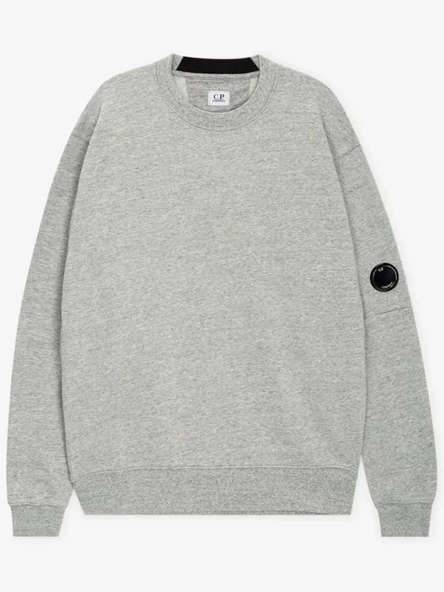 Diagonal Raised Fleece Lens Sweatshirt Grey - CP COMPANY - BALAAN 3