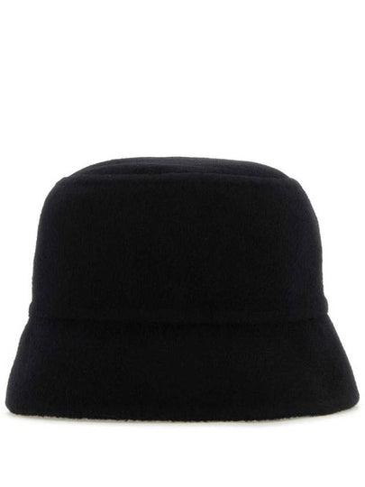 cashmere fabric bucket hat black - PRADA - BALAAN 2