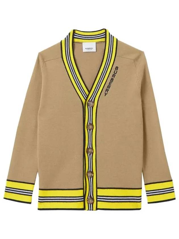 Stripped Trim Wool Cardigan Archive Beige - BURBERRY - BALAAN 2