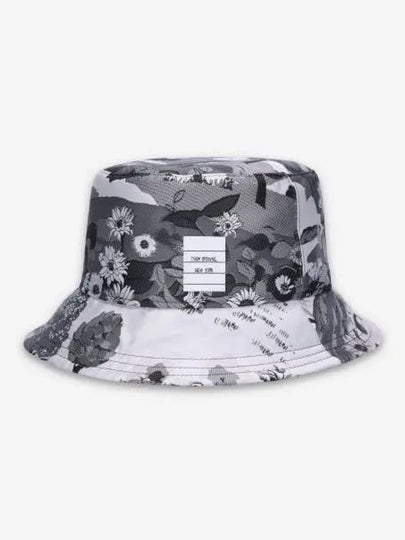 Graphic Print Bucket Hat Grey - THOM BROWNE - BALAAN 2