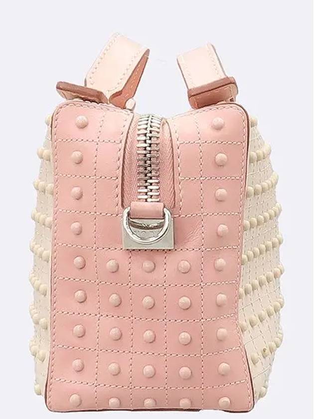 XBWDONH9100 Pink color leather Gomino mini tote bag shoulder strap 2WAY - TOD'S - BALAAN 3