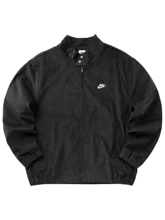 NSW Club Corduroy Harrington Jacket Black US EU FZ0631 010 - NIKE - BALAAN 1