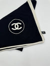 Women's CC Logo Cashmere Silk Jenny Muffler Black A52032 - CHANEL - BALAAN 3