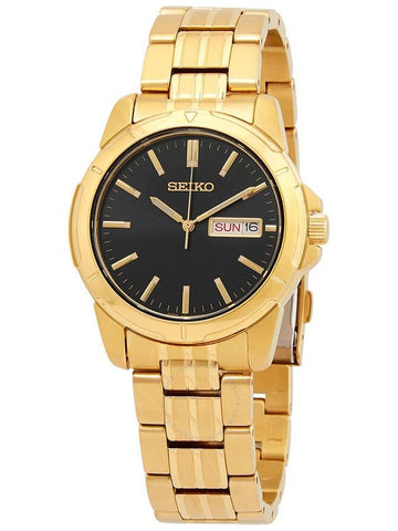 Seiko Essentials Quartz Black Dial Men's Watch SUR358 - SEIKO - BALAAN 1