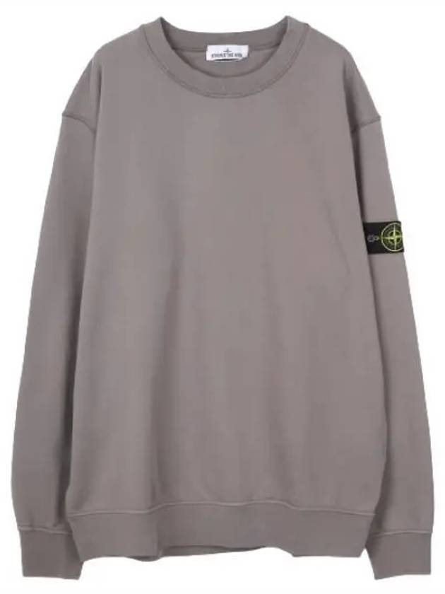 Wappen Patch Garment Dyed Sweatshirt Grey - STONE ISLAND - BALAAN 2