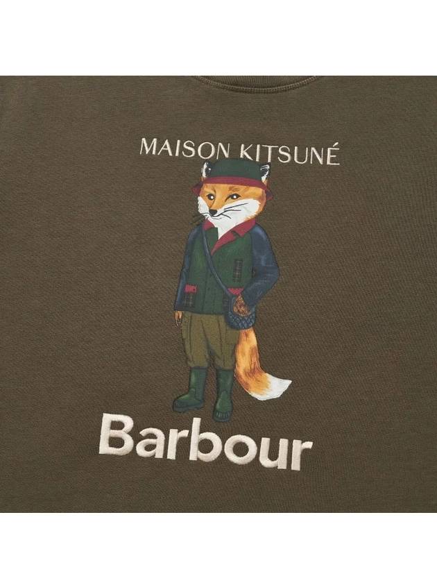 Logo Print Sweatshirt Green - BARBOUR - BALAAN 4