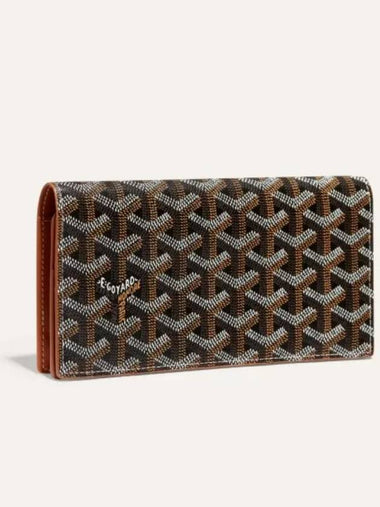 Richelieu Long Wallet Black Tan Men Women - GOYARD - BALAAN 1