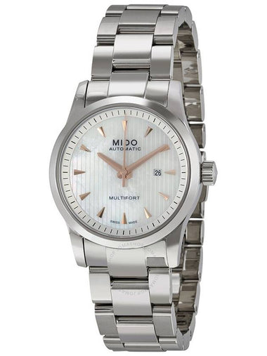 Mido Multifort Automatic Mother of Pearl Dial Stainless Steel Ladies Watch M0050071110100 - MIDO - BALAAN 1