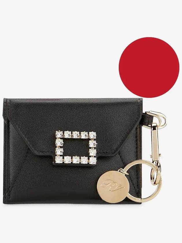 Keychain Pouch Card Wallet Black - ROGER VIVIER - BALAAN 3