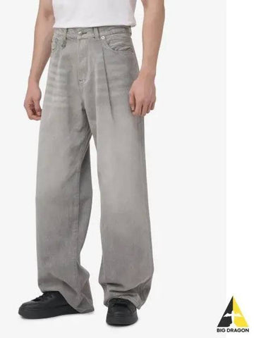 Wide damon pleated pants wade gray M3147D138A - R13 - BALAAN 1