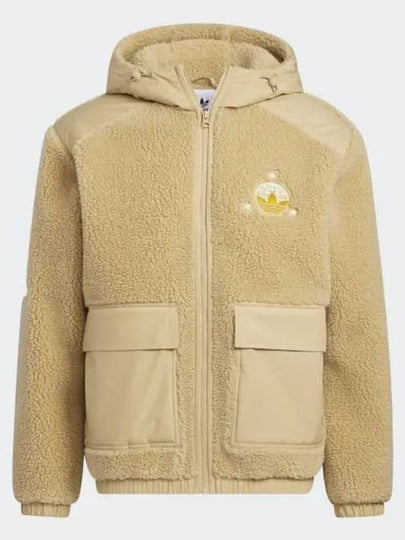 MC Sherpa Logo Hooded Zip Up Beige - ADIDAS - BALAAN 2